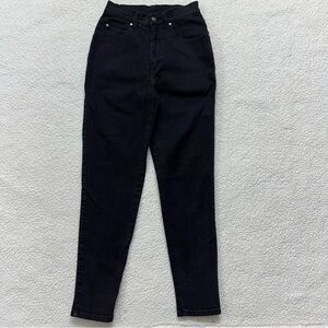 Vintage 80’s 90’s Levi’s Orange Tab High Waisted 
Tapered Black Denim Mom Jeans